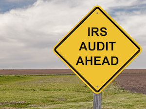 IRS Audit Ahead sign